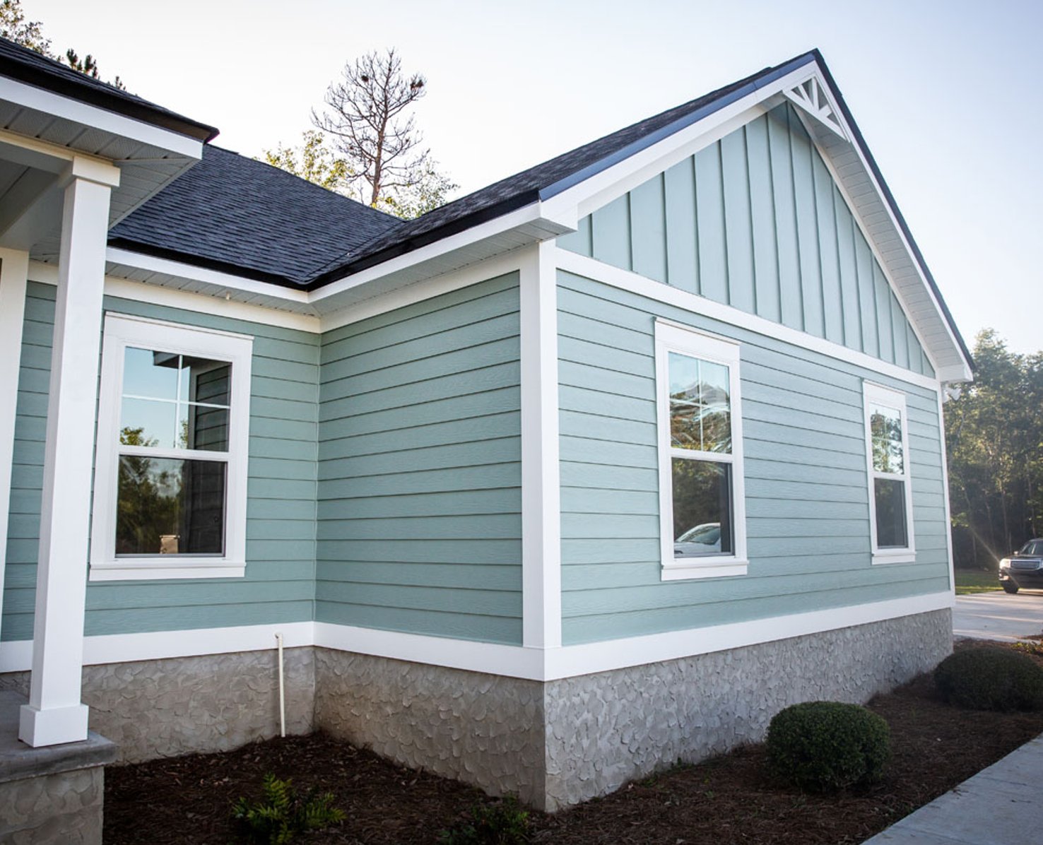 metal siding on home