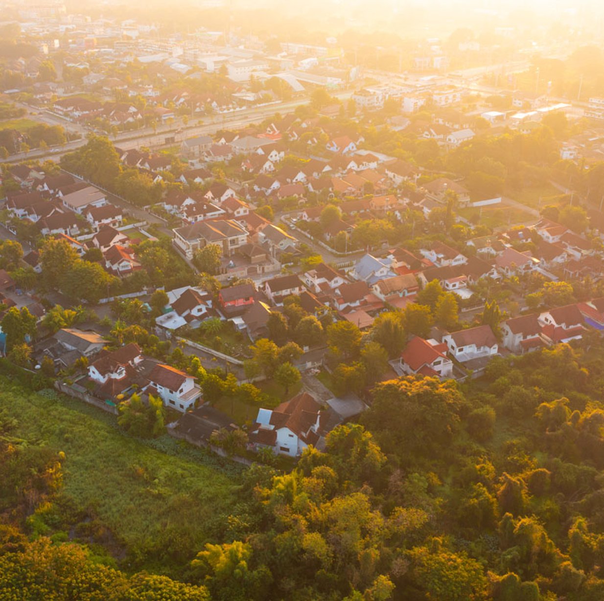 aerial neighborhood